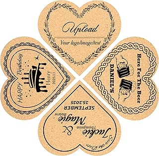15 Creative Wedding Favor Ideas for Modern and Stylish Weddings 55 30-100Pcs Personalized Heart Shaped Cork Coasters, Custom Wedding Favors...