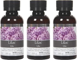 Hosley's Set of 3, 55 ml LILAC Fragrance Warming Oils. Ideal Gift for Weddings, Spa, Meditation Settings. P1