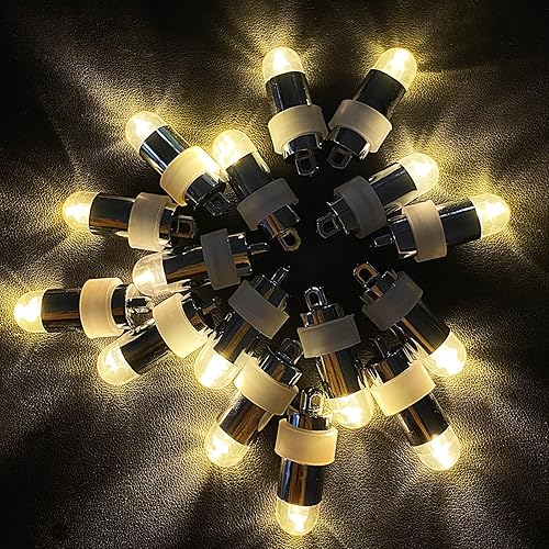 Miniatura 8 de 40 mini faroles de papel blancos, luces de globo impermeables que funcionan con pilas, luces de fiesta para fiesta de graduación, fiesta de