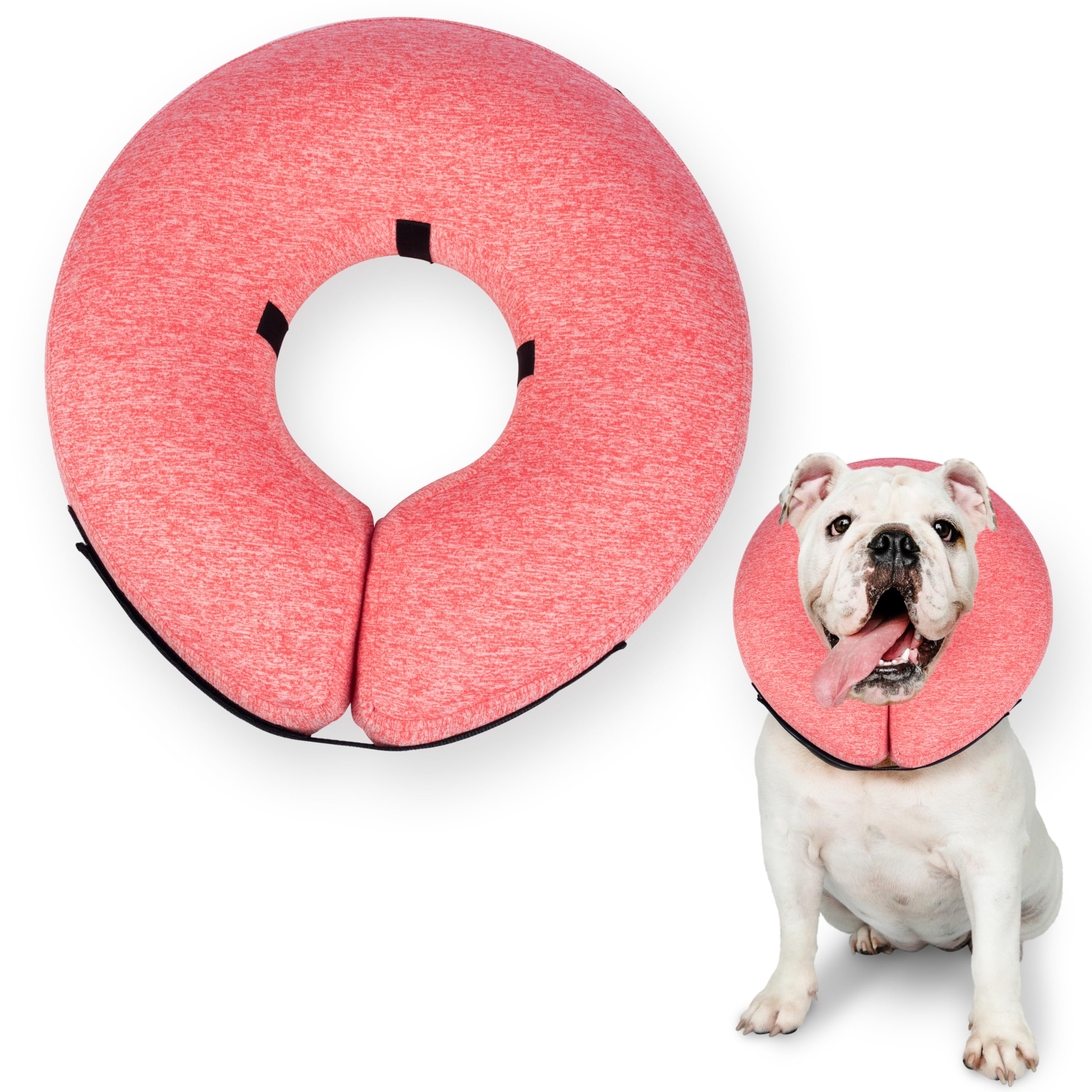 Big Ant Protective Inflatable Collar for Dogs and Cats, Soft Cone for Dogs After Surgery, Dog Neck Donut Collar, Dog Cone Collar Soft Pet Recovery Collar Does Not Block Vision E-Collar (Medium, Pink) (B0CFKQDBZ7) Amazon Price History, Amazon Price Tracker