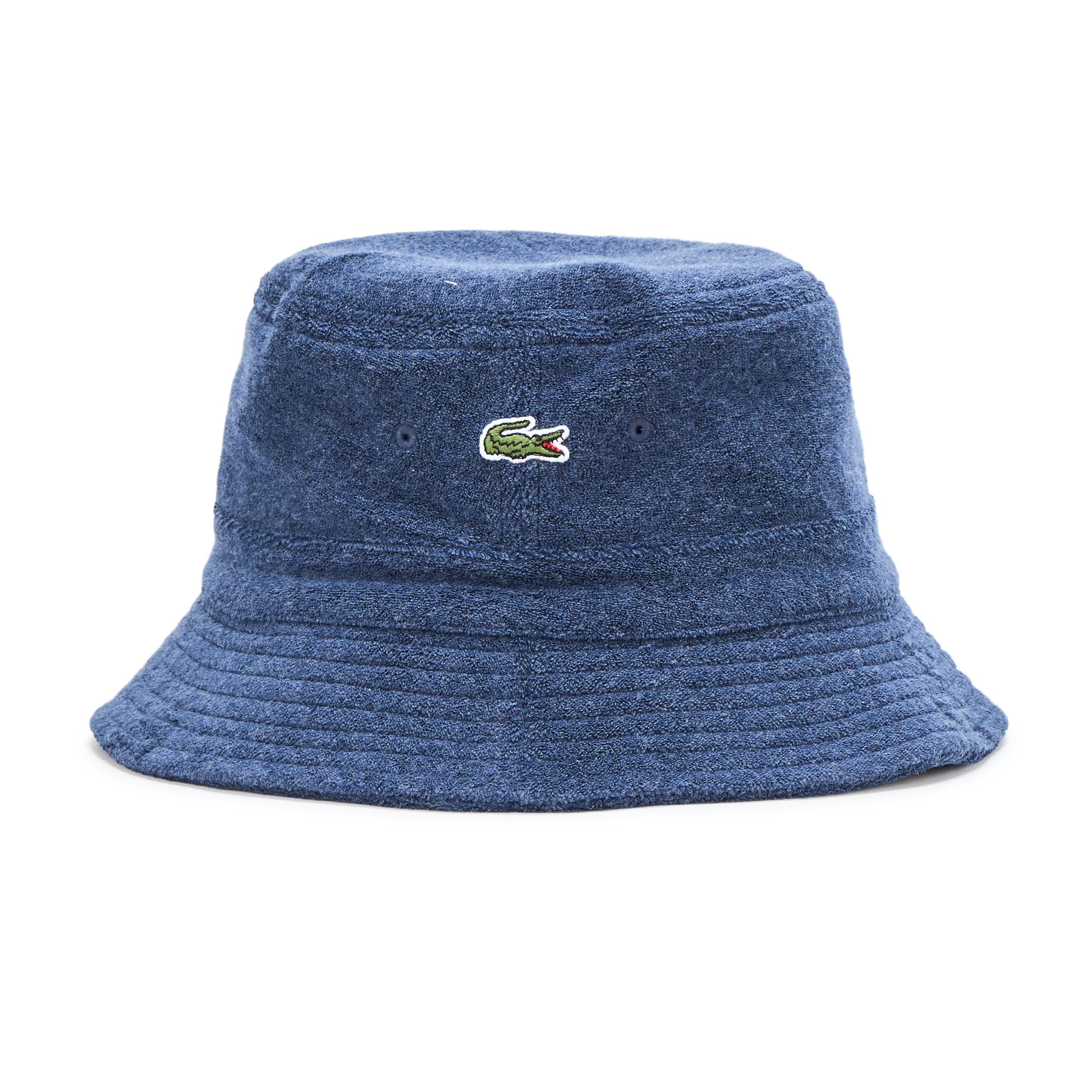 

                                                    Lacoste Mens Terry Bucket Hat, Blue, Small