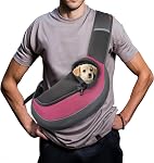 FDJASGY Pet Porte-sangle pour petits chiens Chats, sac à dos de chiots sans main avec poche et sangle réglable