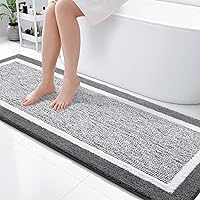 Vista 39 de OLANLY Alfombras de baño 30x20, tapete de baño de microfibra extra suave y absorbente, antideslizante, lavable a máquina, secado rápido, alfombra