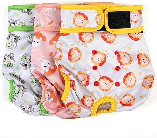 Miniatura 18 de Pañales lavables para perras – Pañales reutilizables de primera calidad para perras en celo – Pañales para perras altamente absorbentes