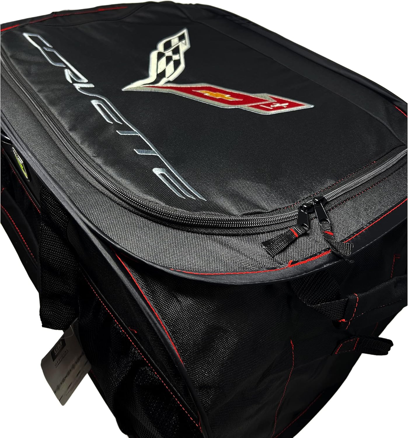 C7 Corvette Pop Up Trunk Organizer - Black - Trunk Organization Caddy with Embroidered Logo 2014-2019 Corvettes