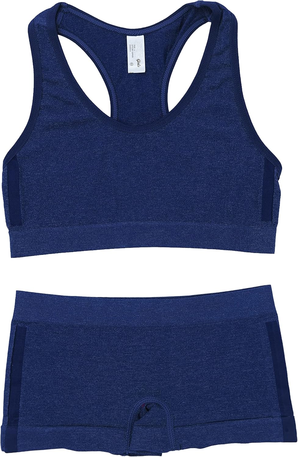 ToBeInStyle Girl's Pack of 6 Racerback or Cami Style Training Bra Tops & Matching Boyshort Bottoms - Image 4