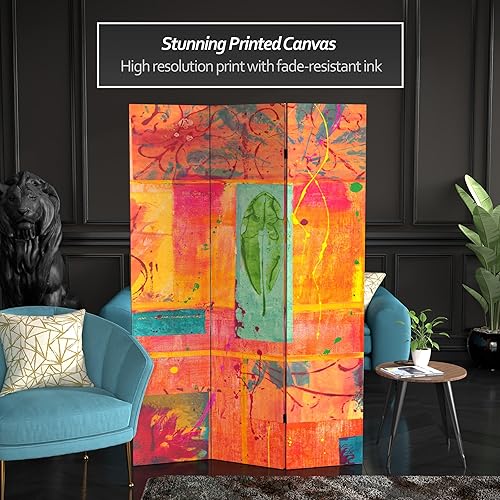 Miniatura 2 de Divisor de habitación de lona de doble cara Tangerine Dream de 6 pies de alto