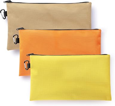 VRUIFA 3PCS Tool Pouches with Zipper | Premium, Small Tool Bags, Utility Zipper Pouch, Organizers and Storage