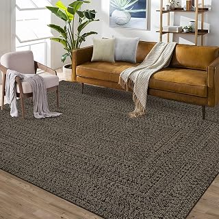 Garvee Printed Rug (Not Woven!) 10x13 Area Rug for Living Room Large Washable Rug Non-Slip Non-Shedding Stain Resistant Thin Foldable Floor Cover Carpet for Bedroom Dining Room Classroom