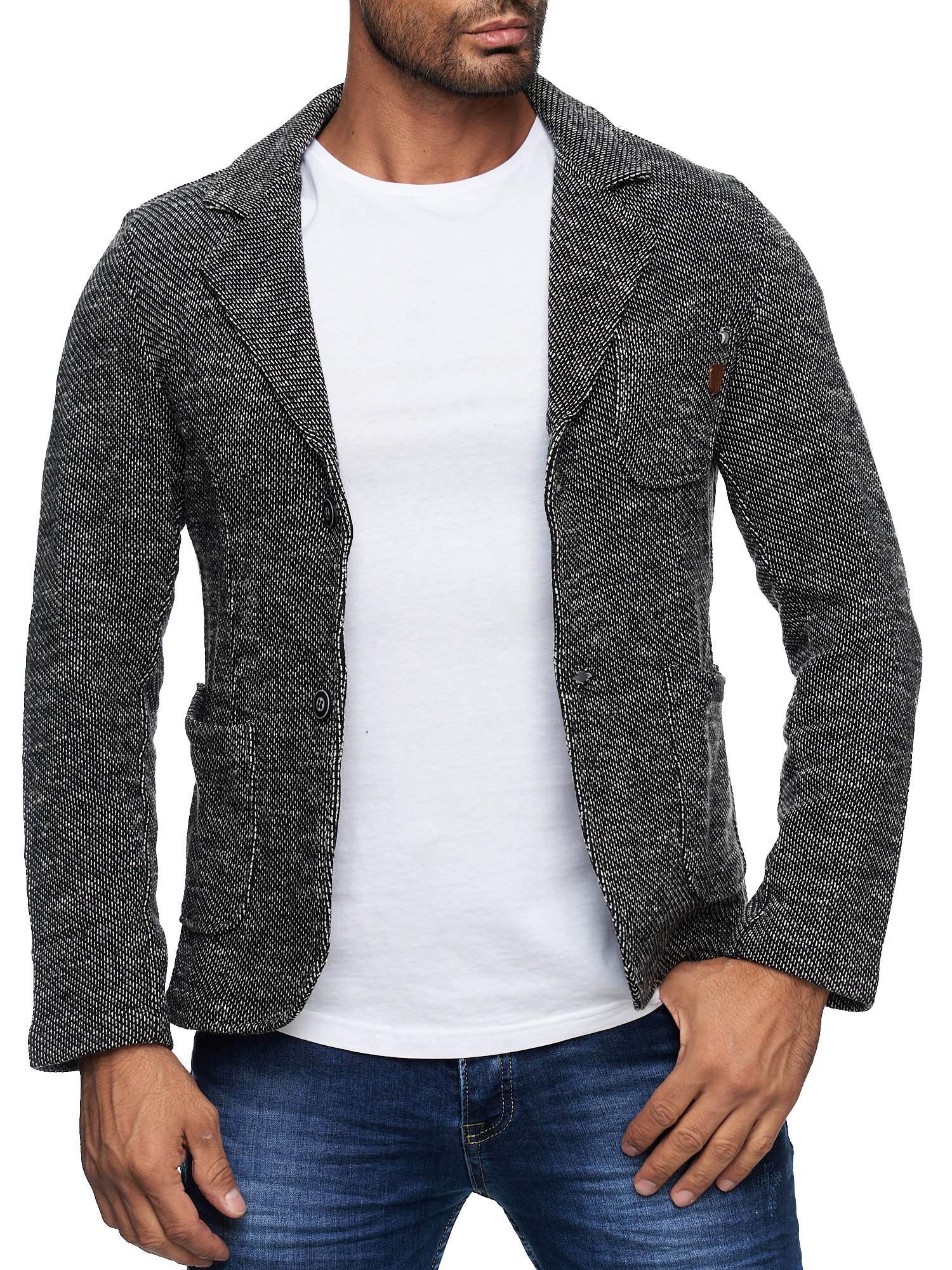 Reslad Męska marynarka sportowa kurtka marynarka slim fit rekreacyjna marynarka męska RS-1421