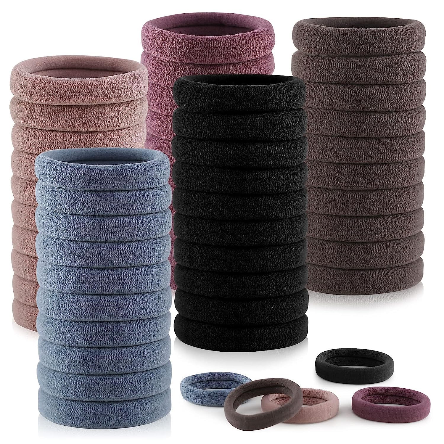 CUVLY Elastic Hair Ponytail Holder Soft Non Slip Tight Stretchable Rubber Bands for School Girls/Women, Hair tie Hair Rubber (Dark English, 60) (B0CYY8F3K1) Amazon Price History, Amazon Price Tracker