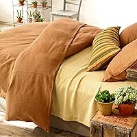 Vista 4 de Pine Cone Hill Cubierta de resorte de avena de sarga de algodón, tamaño individual, patrón sólido neutro