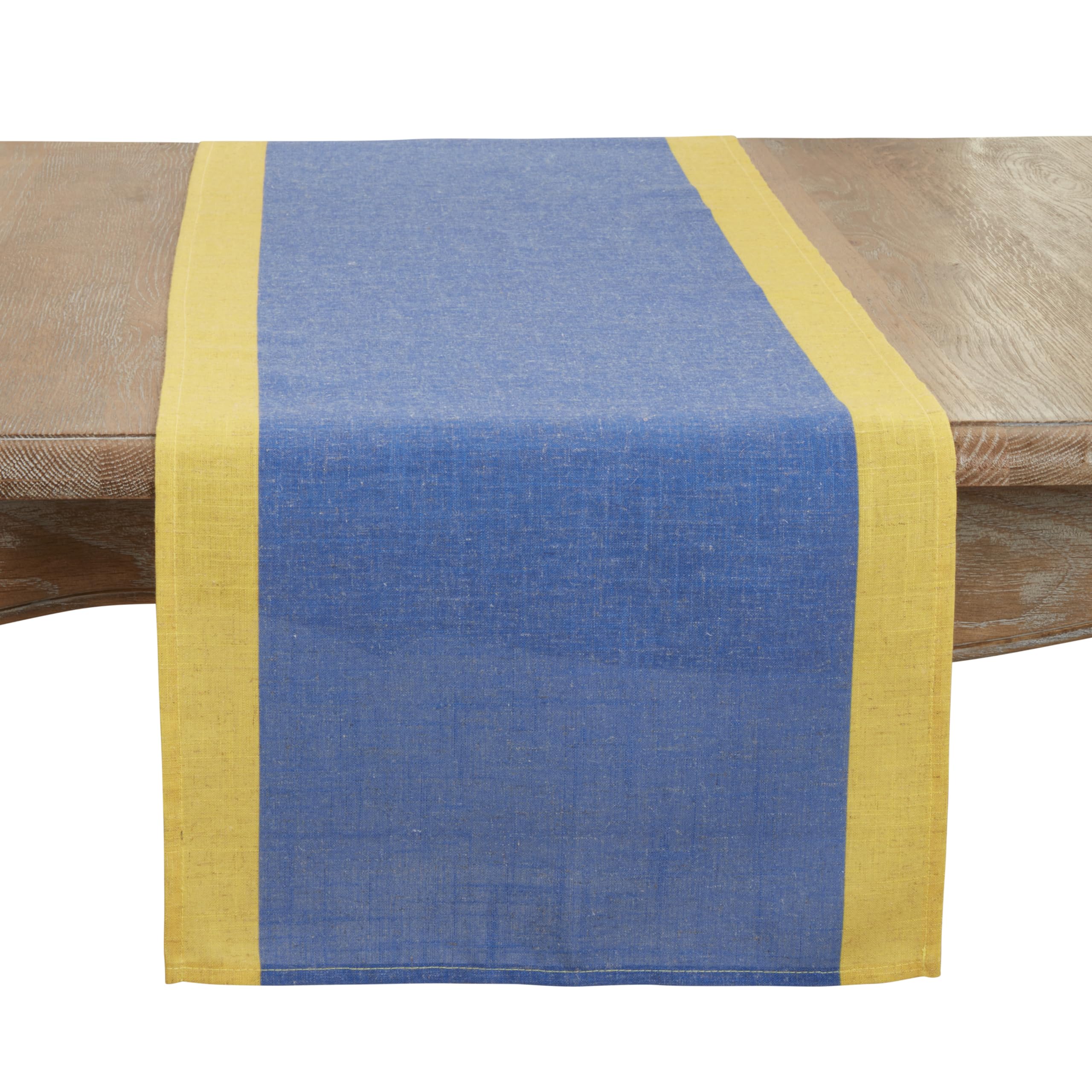 Color Block Border Table Runner