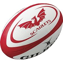Gilbert Scarlets Official Replica Ball Size 5