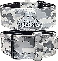 Vista 1 de Bear Grips Cinturón de levantamiento de pesas, cinturón de cuero para hombres, cinturón de levantamiento de pesas para mujeres, cinturón de gimnasio