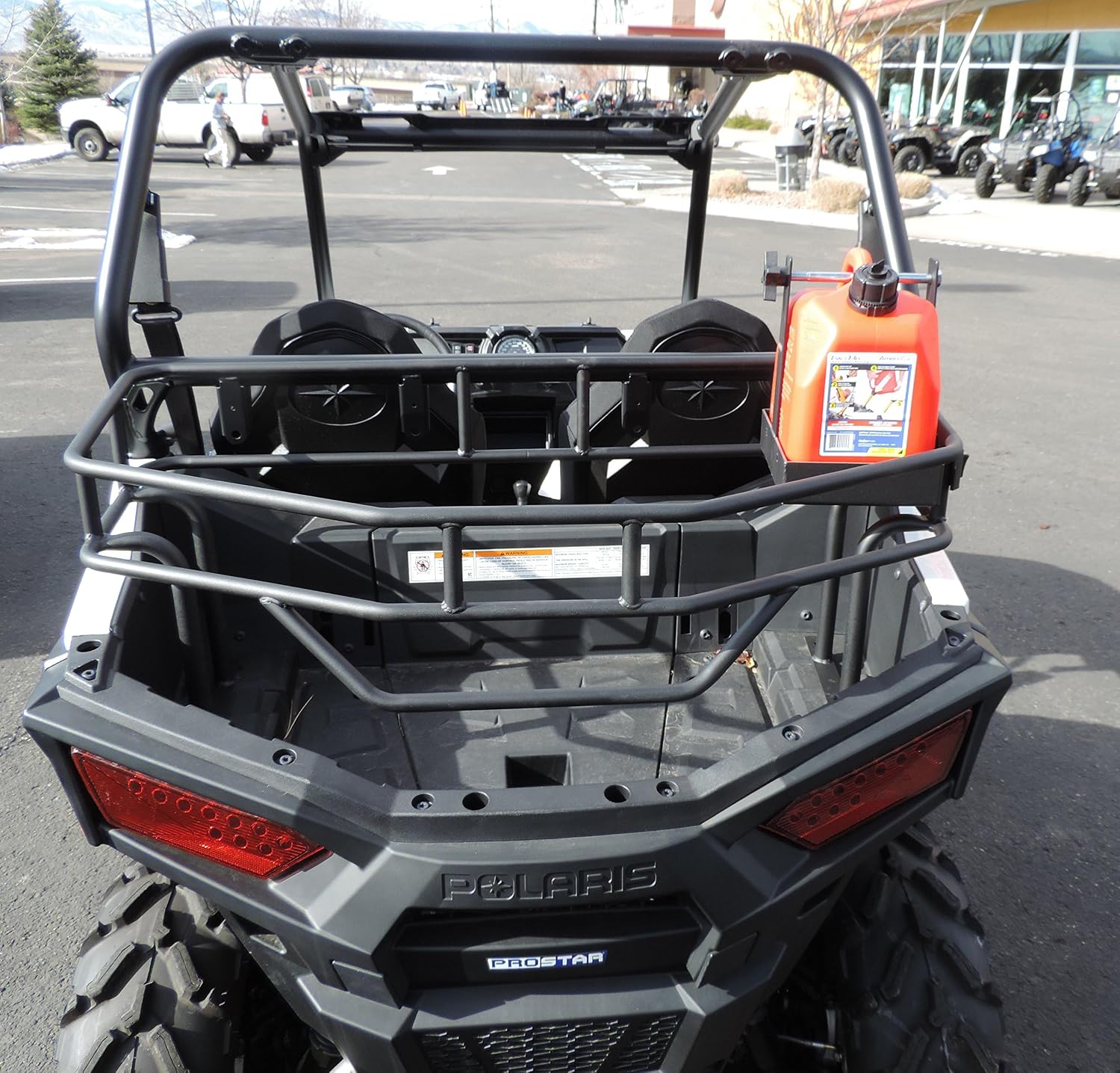 RZR Cargo Rack Fits RZR 900, 1000 S Rear Cargo Bed Rails Rack Steel Powder Coated Made in USA
