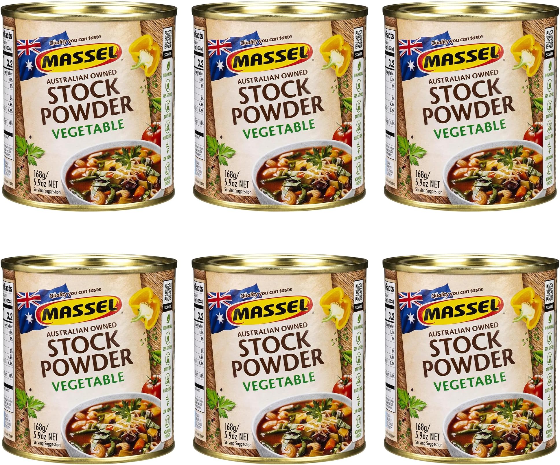 Vegetable Style Bouillon Powder | 6 Pack (6 x 5.9 oz) | Plant Based Broth & Soup Base | Gluten & Dairy Free, Vegan