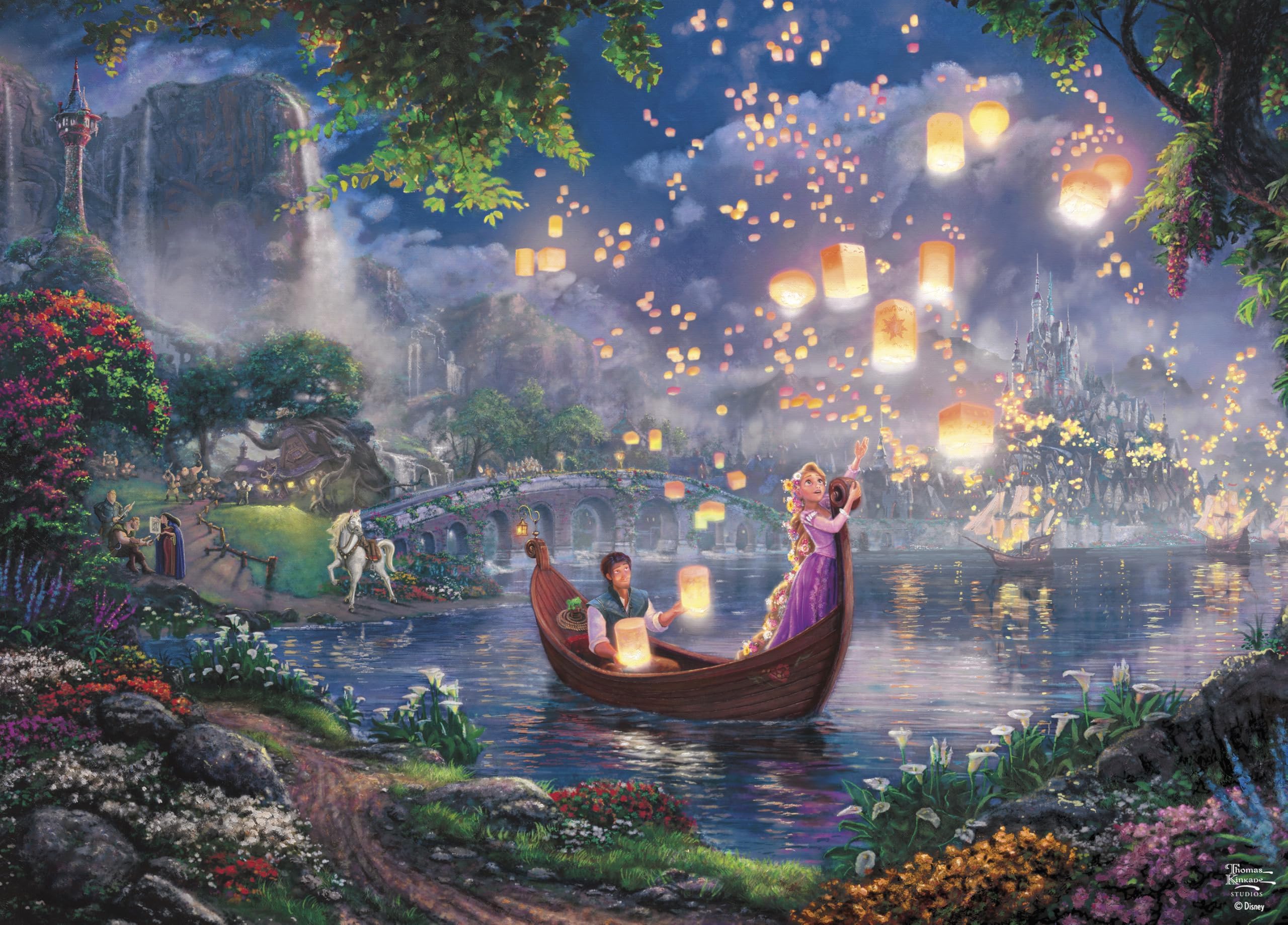 Ceaco - Disney - Thomas Kinkade - Tangled - 1000 Piece Jigsaw