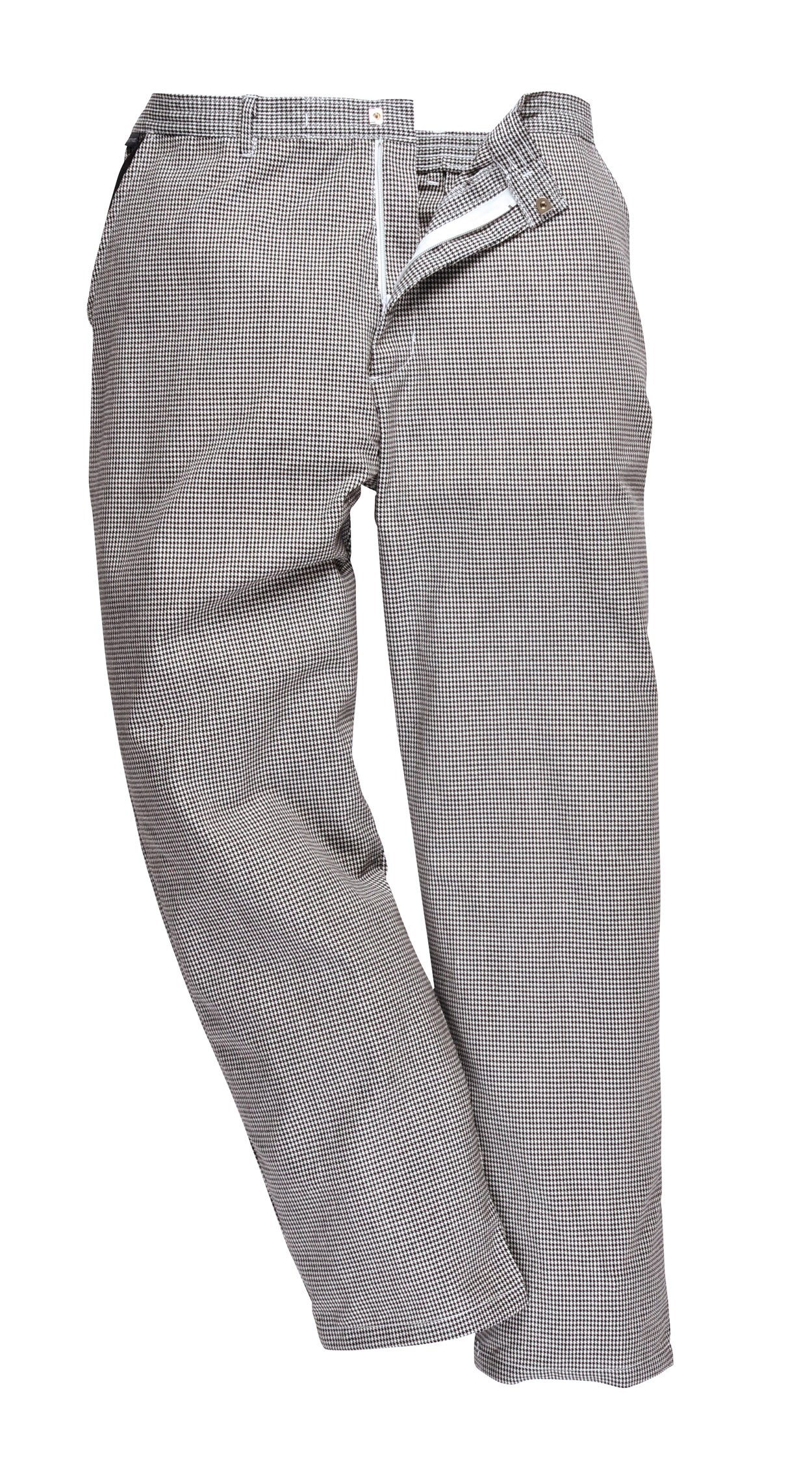Portwest S068HTRXL Pantaloni Da Chef Harrow Pié De Poule, Bianco, Xl - 4