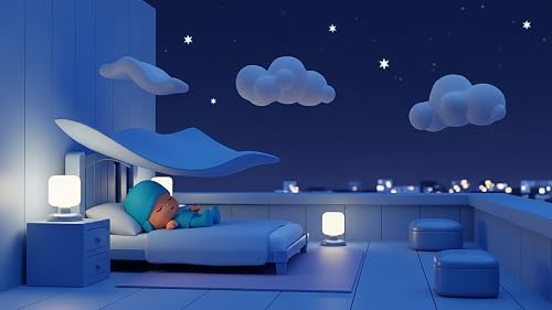 Winter craft Peace: Sleeping Pocoyo – 4K Relaxing Screensaver with Gentle Snowfall for Fire TV & Tablets – vue 4