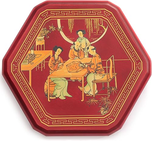 Miniatura 8 de Yellow Mountain Imports Juego de mesa Halma de damas chinas clásicas con almacenamiento, tablero de madera de 12.6 pulgadas y canicas de vidrio de