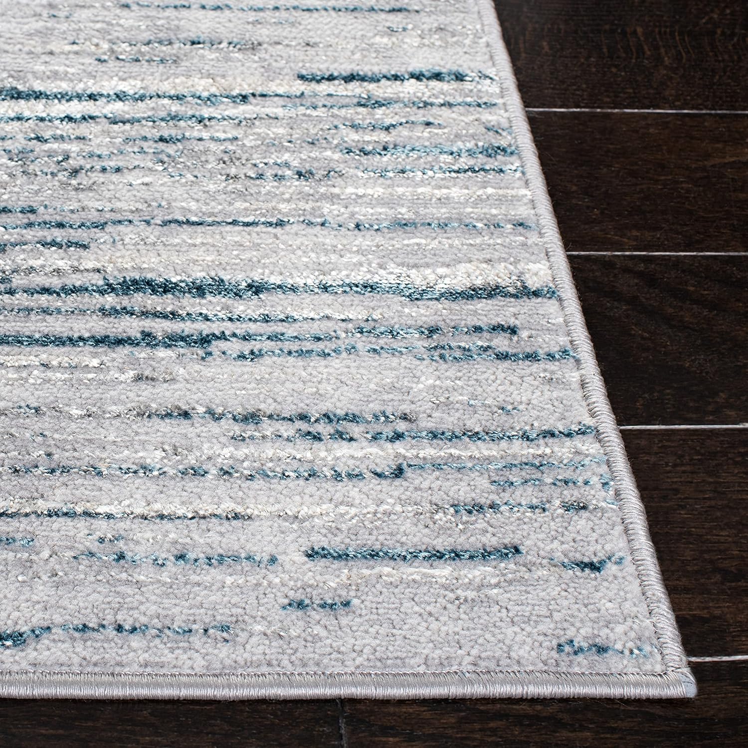 SAFAVIEH Area Rug 8x10 - Orchard Collection - Large - Grey & Blue, Modern Abstract Design, Non-Shedding & Easy Cleaning, Ideal for Living Room, Bedroom, Office, Dining Space (ORC668F)