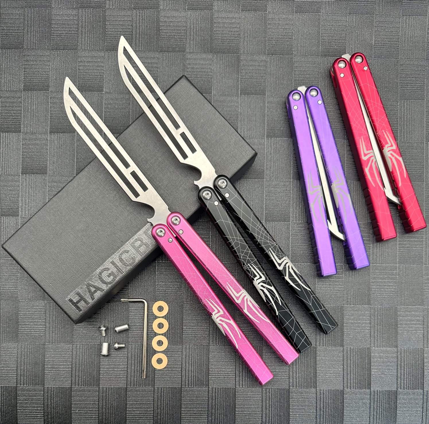 ブラック ボトルオープナー 6061 アルミニウム ブッシングシステム 一体型チャネルハンドル 禅ピン付き マルチブッティ コームツ