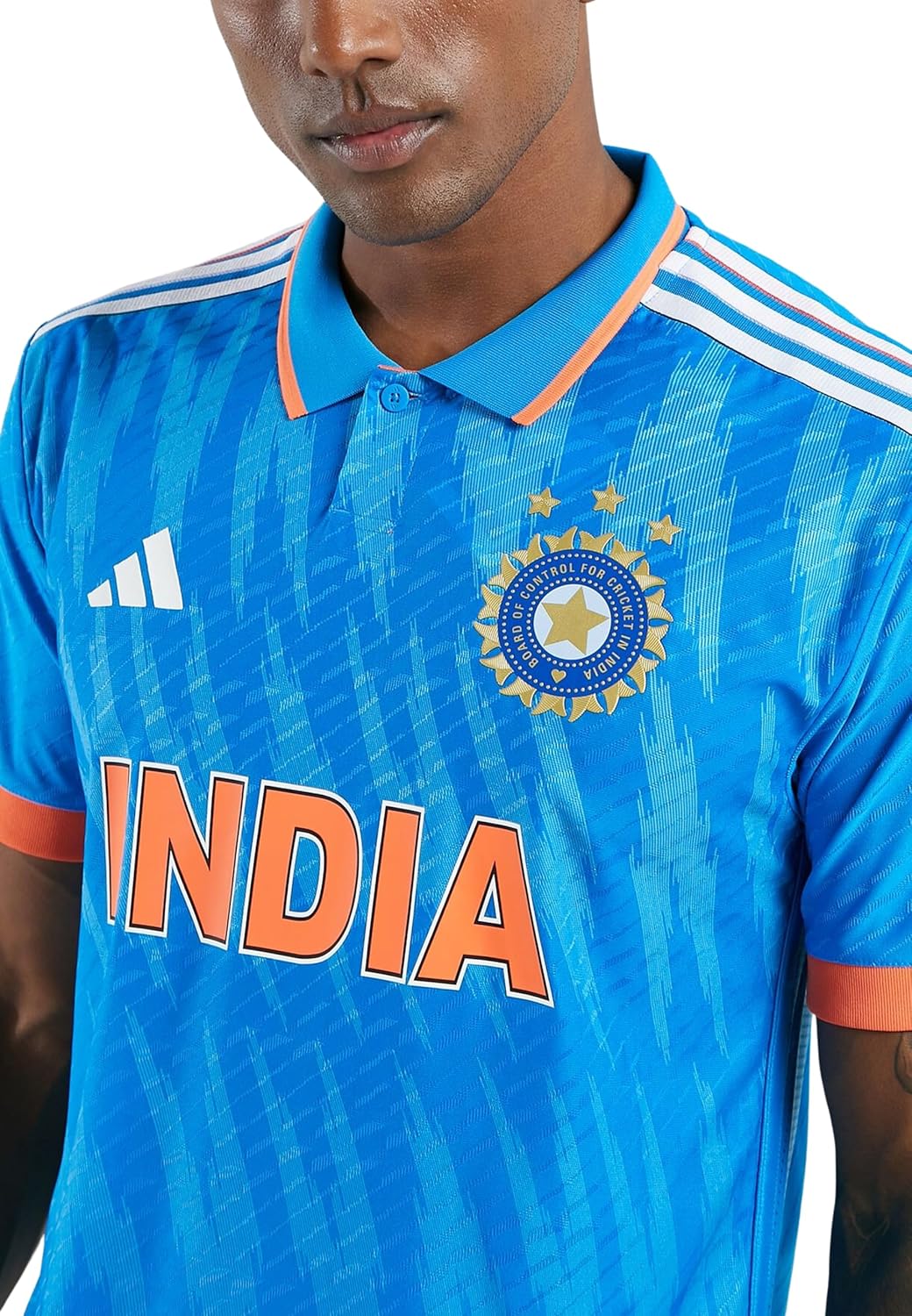 adidas Official India Cricket ODI Fan Jersey - Image 4