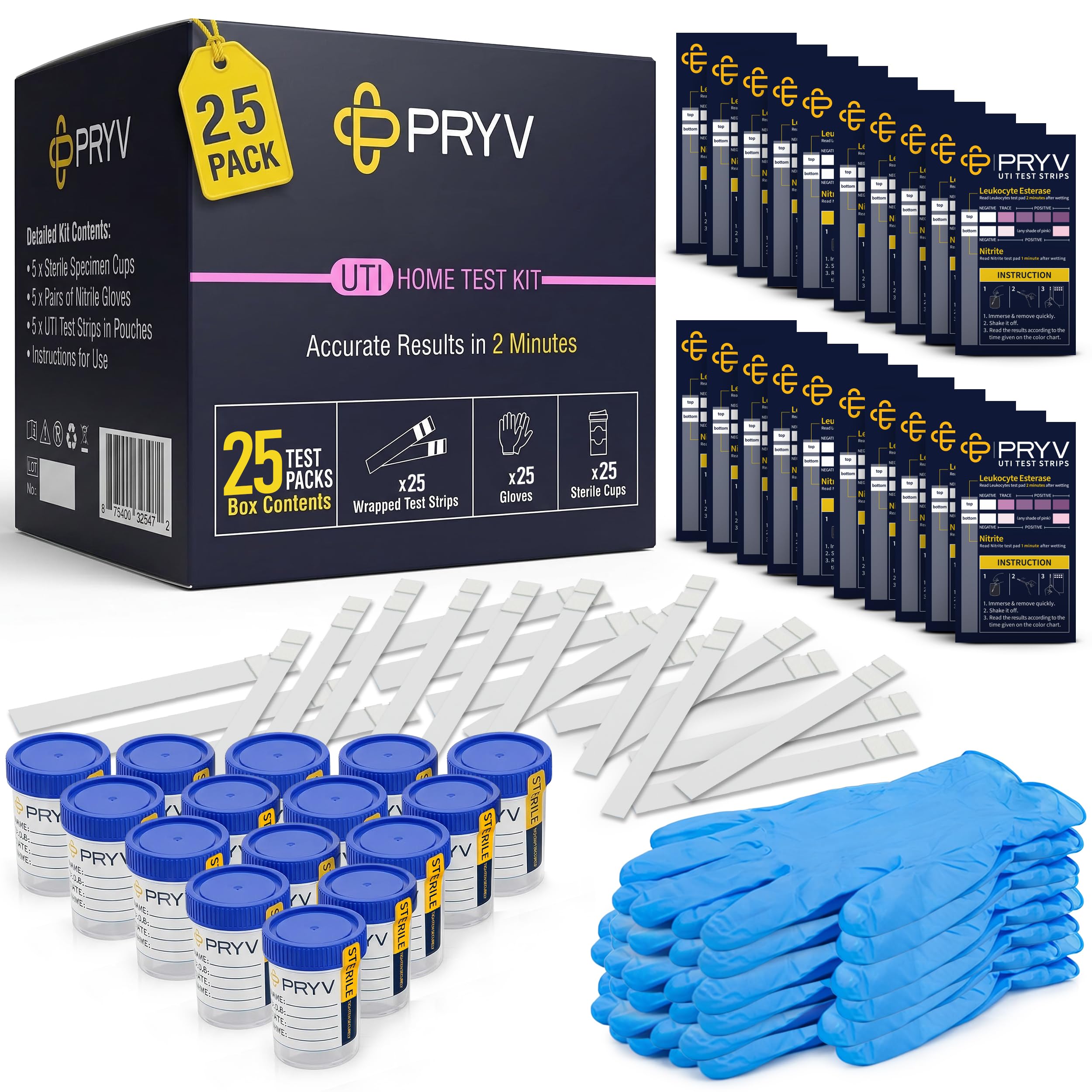 PRYV UTI Test Strips - home tests | Mubboo