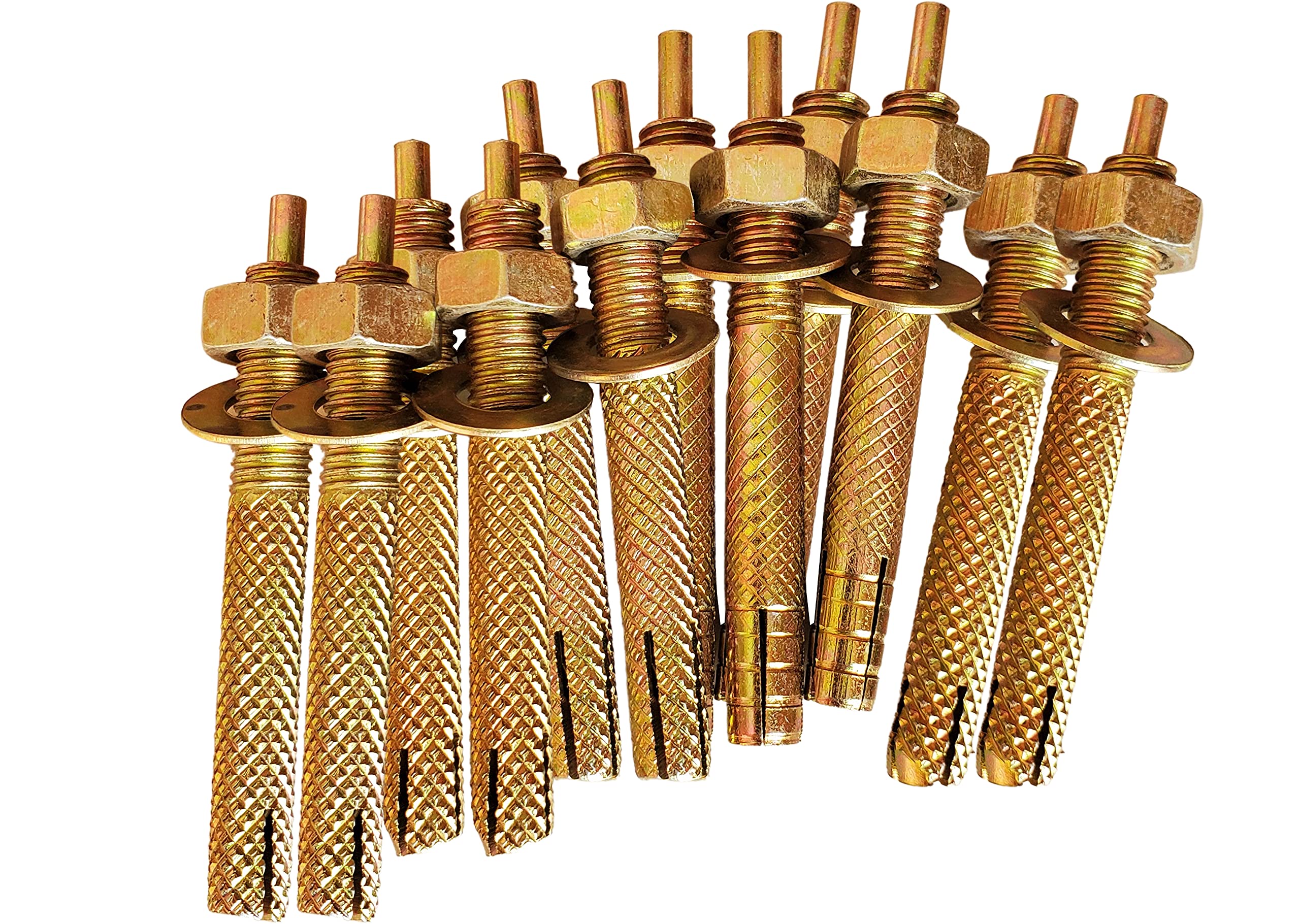 Sponsored Ad - Hard Metal Pin Type Anchor Fasteners (10 MM x 125 MM), 24 Pieces