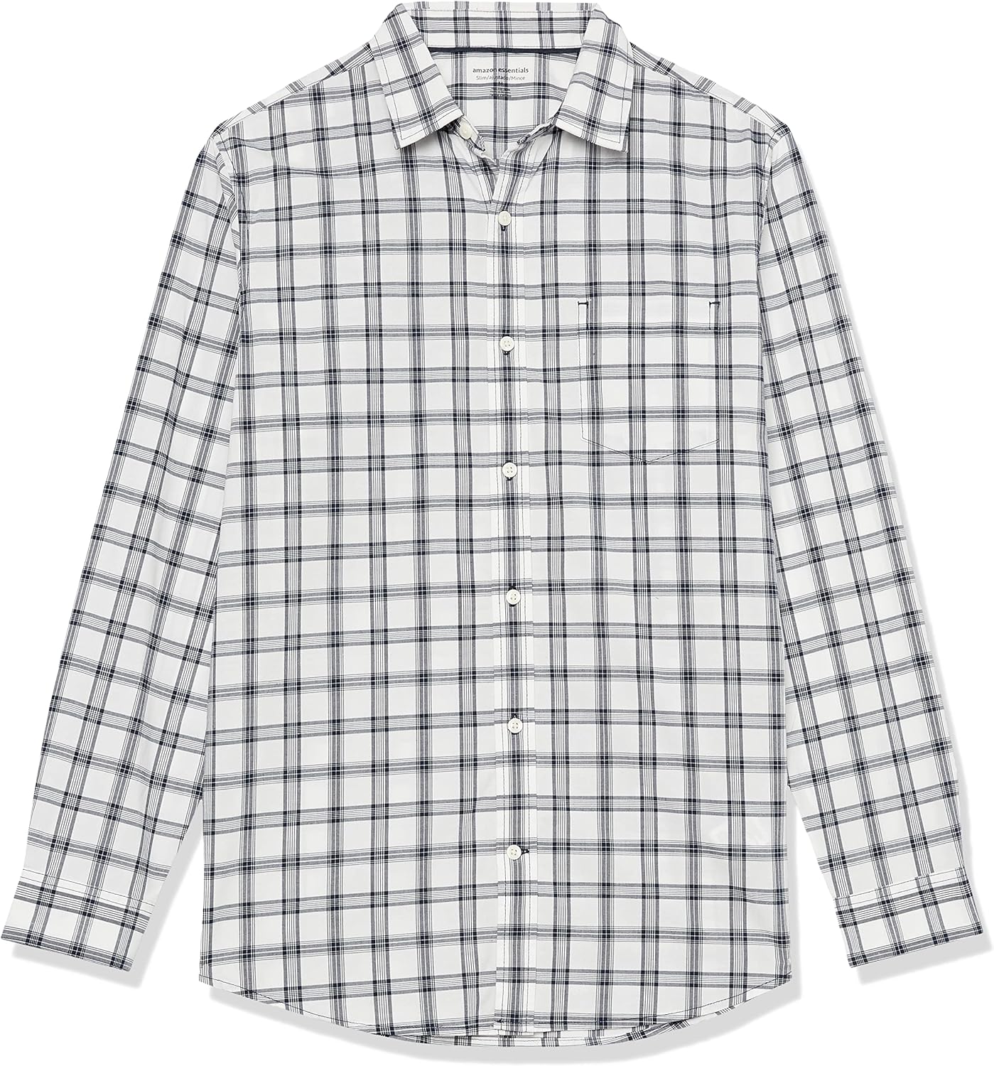 Amazon Essentials Men's Long-Sleeve Slim-Fit Stretch Poplin Shirt - Image 6