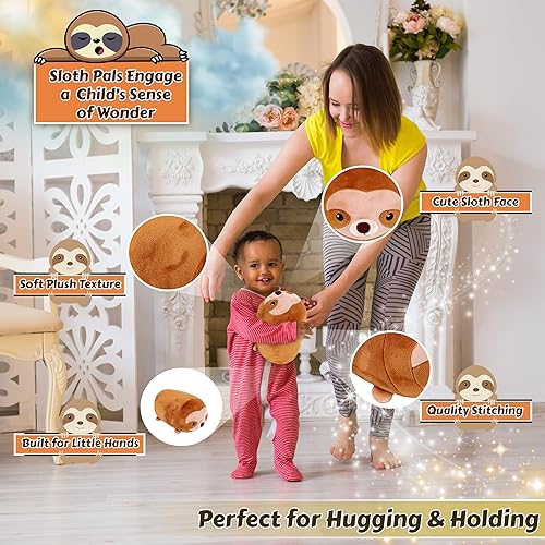 Miniatura 3 de Forest & Twelfth Kids Animales de peluche de Bubble Pals, suaves y tiernos, decoración de guardería para niños y niñas, regalo impresionante para