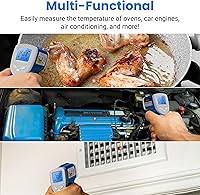 Vista 8 de Etekcity Termómetro infrarrojo láser pistola de temperatura 1080, -58°F ~ 1130°F para carne, alimentos, dulces, pizza, horno, pistola de calor