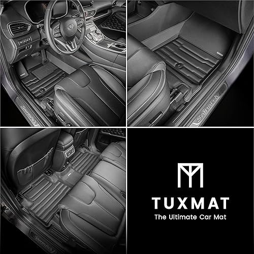 Miniatura 2 de TuxMat - Para los modelos Hyundai Santa Fe Hybrid 2021-2023 - Alfombrillas personalizadas para automóvil - Cobertura máxima, todo tipo de clima,