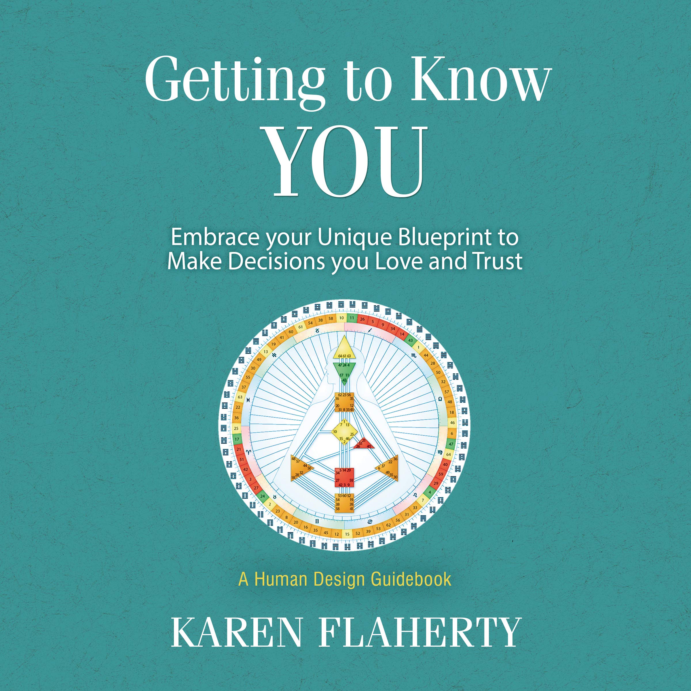 Cover art for Getting to Know YOU: Embrace Your Unique Blueprint to Make Decisions You Love and Trust - a Human Design Guidebook