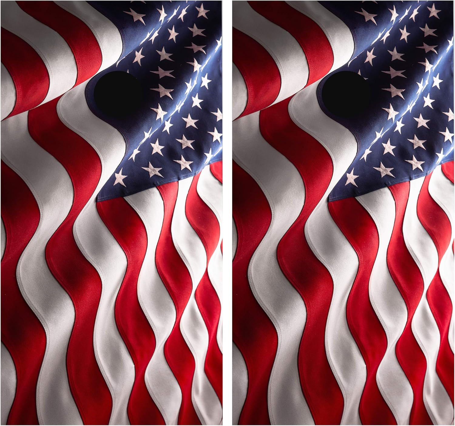 Tower Decals Wavy American Flag Cornhole Board Wrap Vinyl