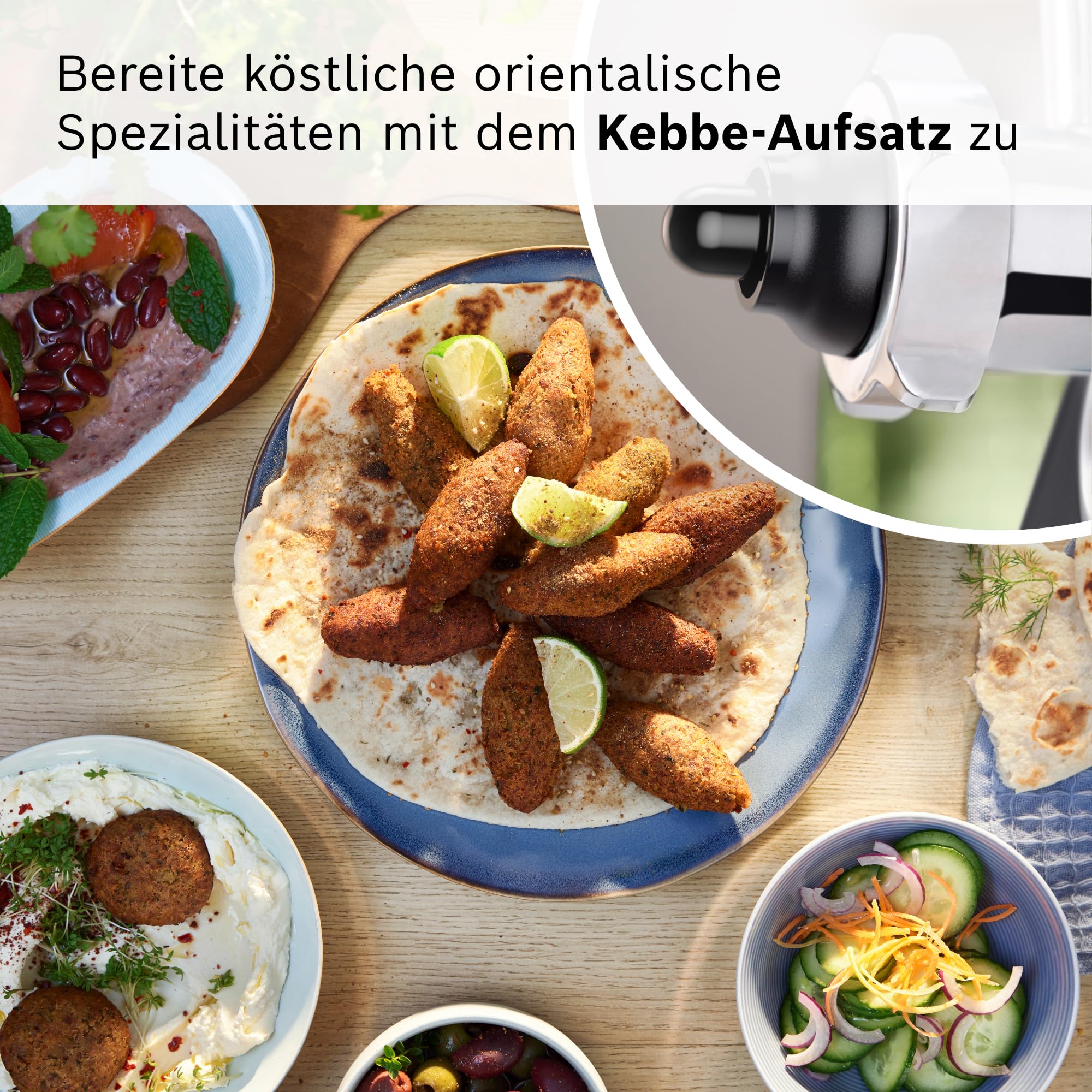 Bosch Fleischwolf Serie 6, 3 Lochscheiben (3, 4,5/8 mm) Edelstahl, spülmaschinenfest, Entsafter, Wurst-/ Kebbe-Aufsatz, elektrisch, stark, kompakt, 2.100 W, schwarz, MultiPower MFWS650B