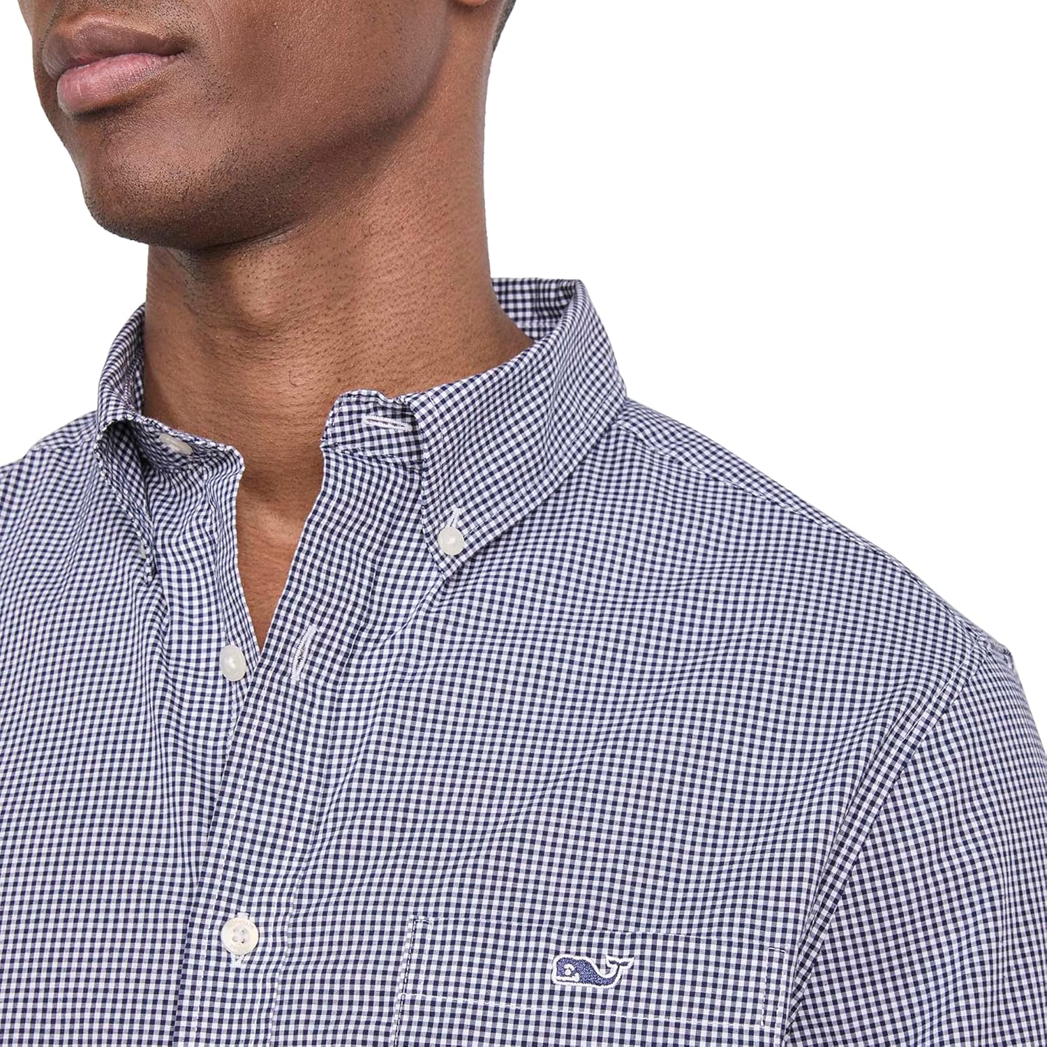 Vineyard Vines Mens Anegada Gingham Perfect Wash Poplin Shirt - Image 3