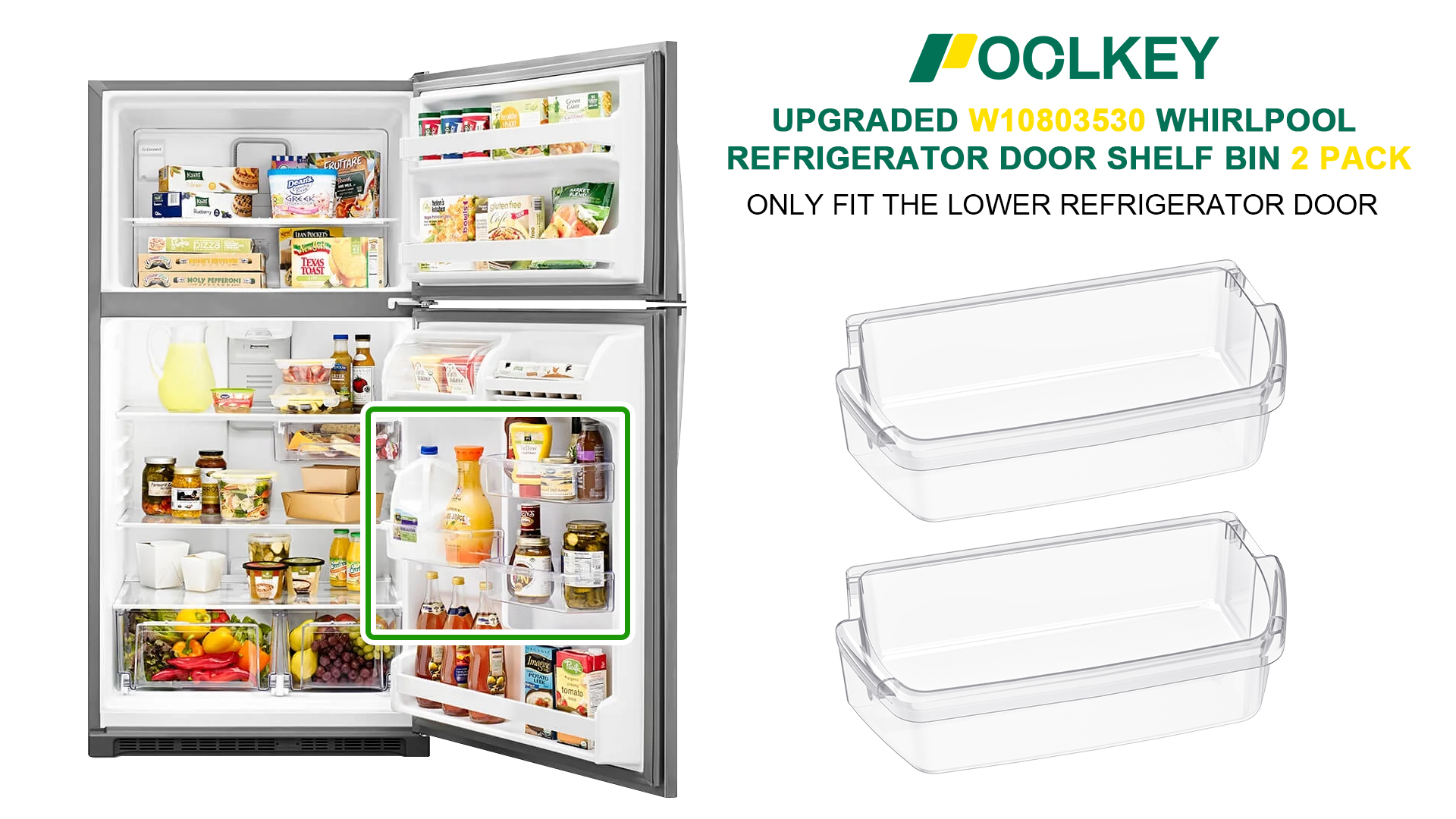 Amazon.com: (2 PACK) UPGRADED W10803530 Door Shelf Replacement