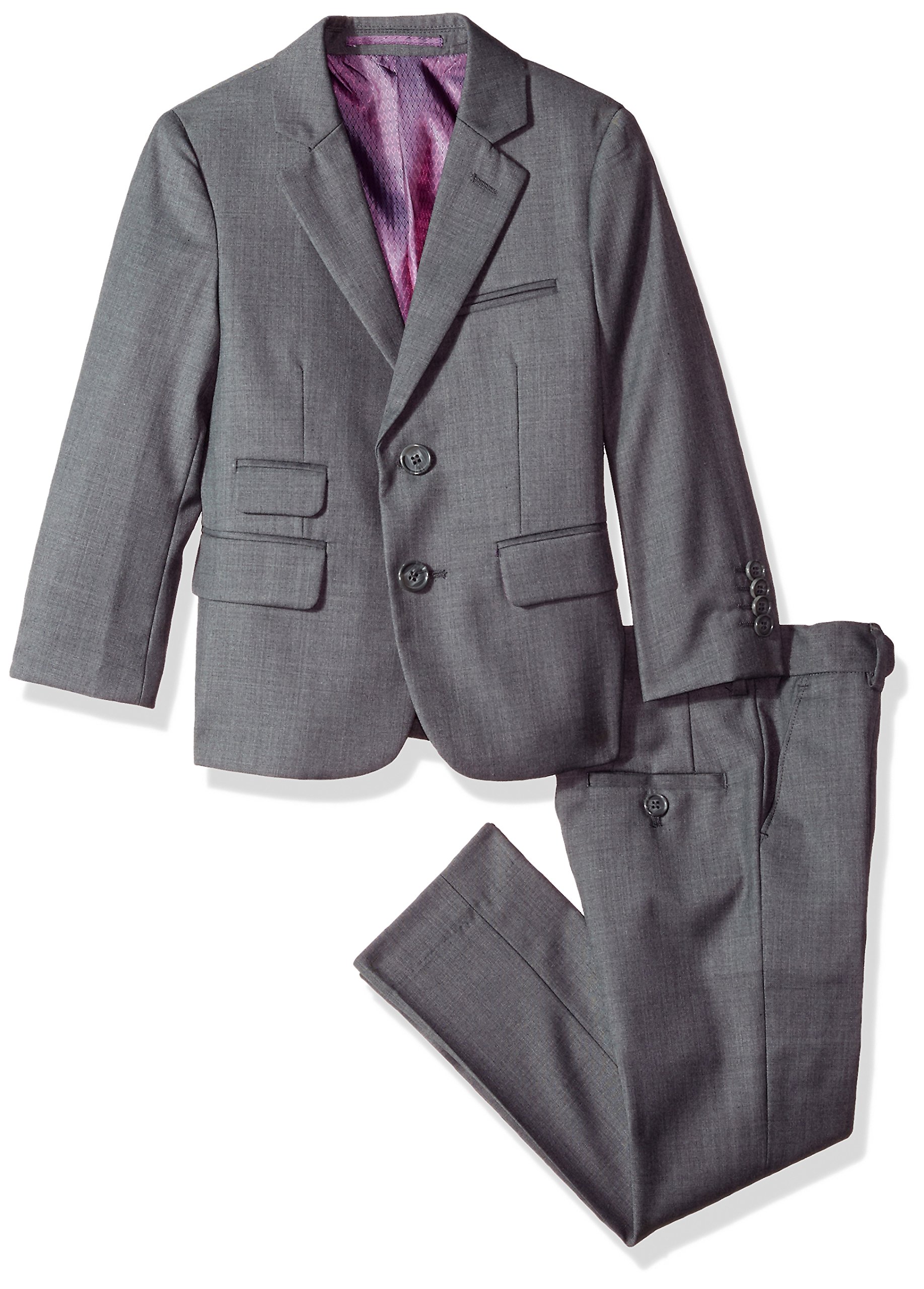 Isaac Mizrahi boys Solid 2pc Slim Fit Wool Suit Suit-Dress Set