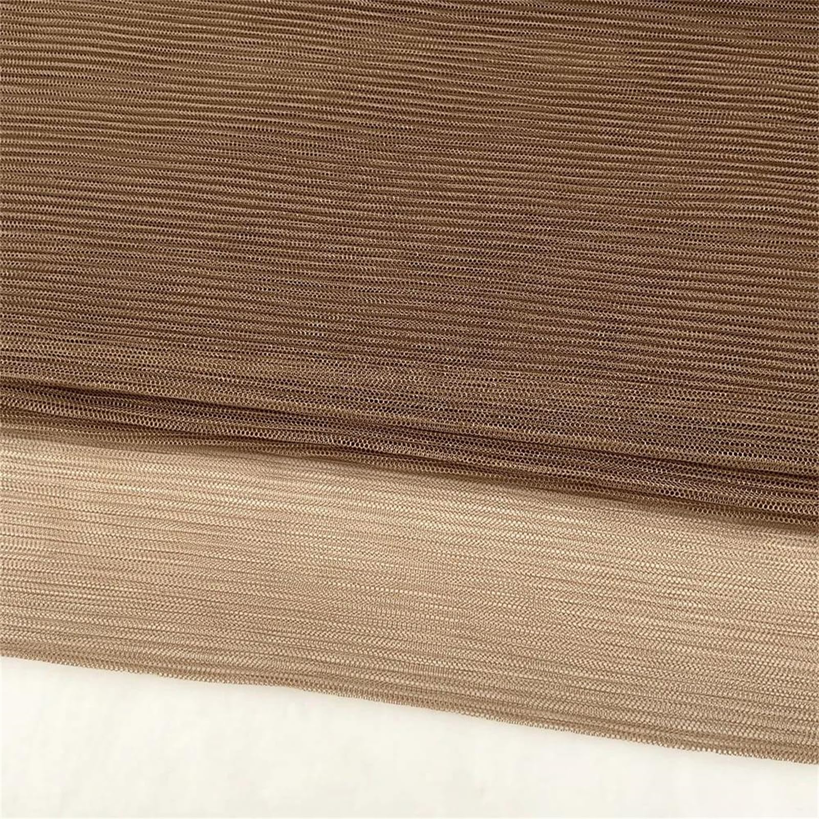 Tessuto Lavorato a Maglia in Tulle Plissettato a Righe Sottili da 145 cm for Gonna tutù in Tessuto a Rete e Camicia in Prospettiva Cucito a Mano(Nude,90cmx145cm)
