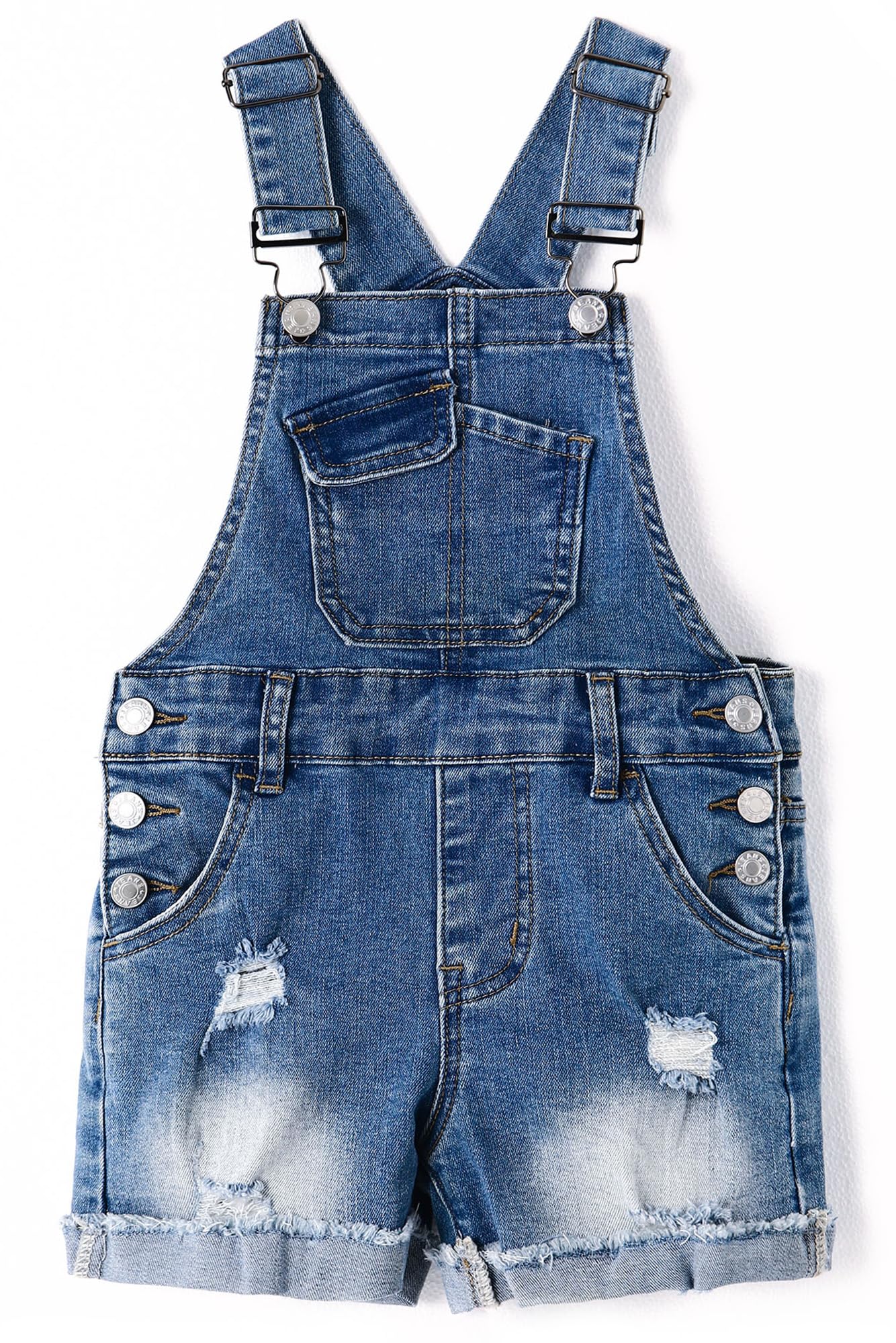 KIDSCOOL SPACE Pantaloncini Jeans Ragazze,Pantaloncini Jeans Estivi Stampati Cuore Design Semplice