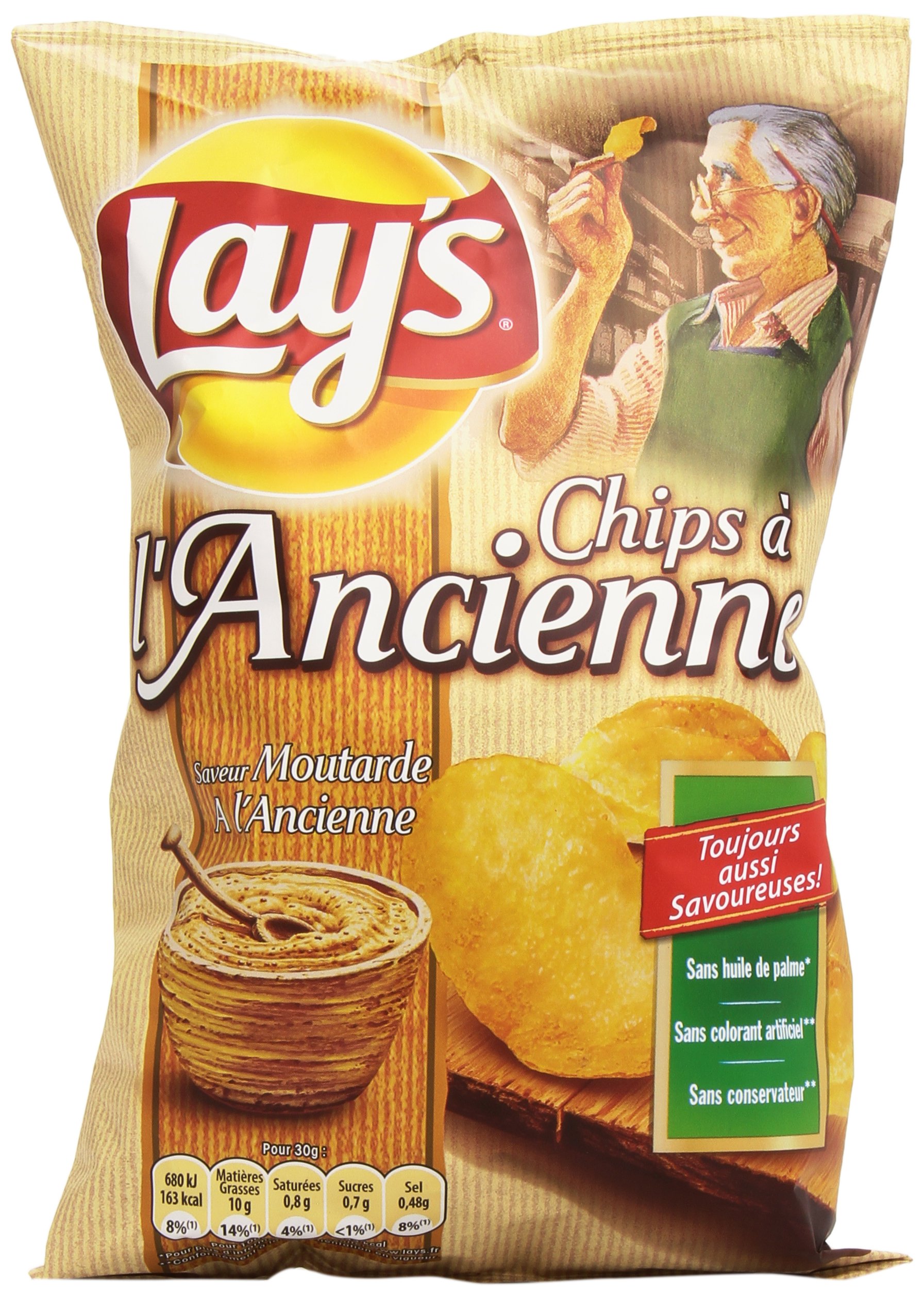 Lay's Chips, sabor a mostaza, 120 g