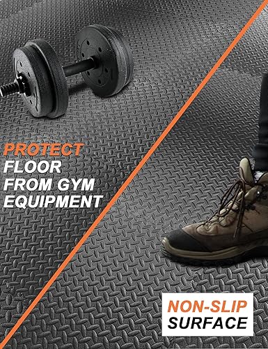 Miniatura 4 de innhom 122448 Tiles Gym Flooring Gym Mats Exercise Mat for Floor Workout Mat Foam Floor Tiles for Home Gym Equipment Garage