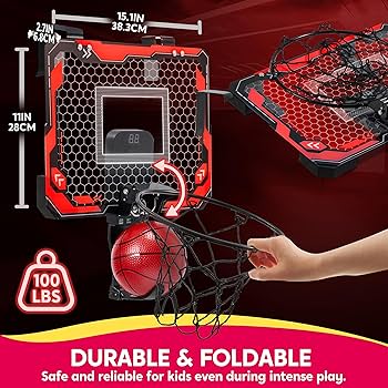 Amazon.com: SYNCFUN Mini Indoor Basketball Hoop, Light Up