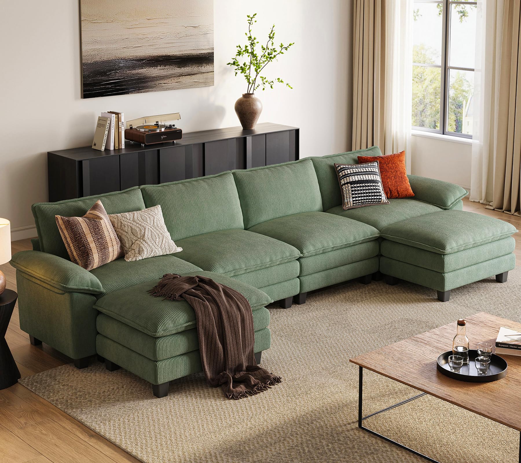 LINSY HOME 157 Modular U-Shaped Sectional