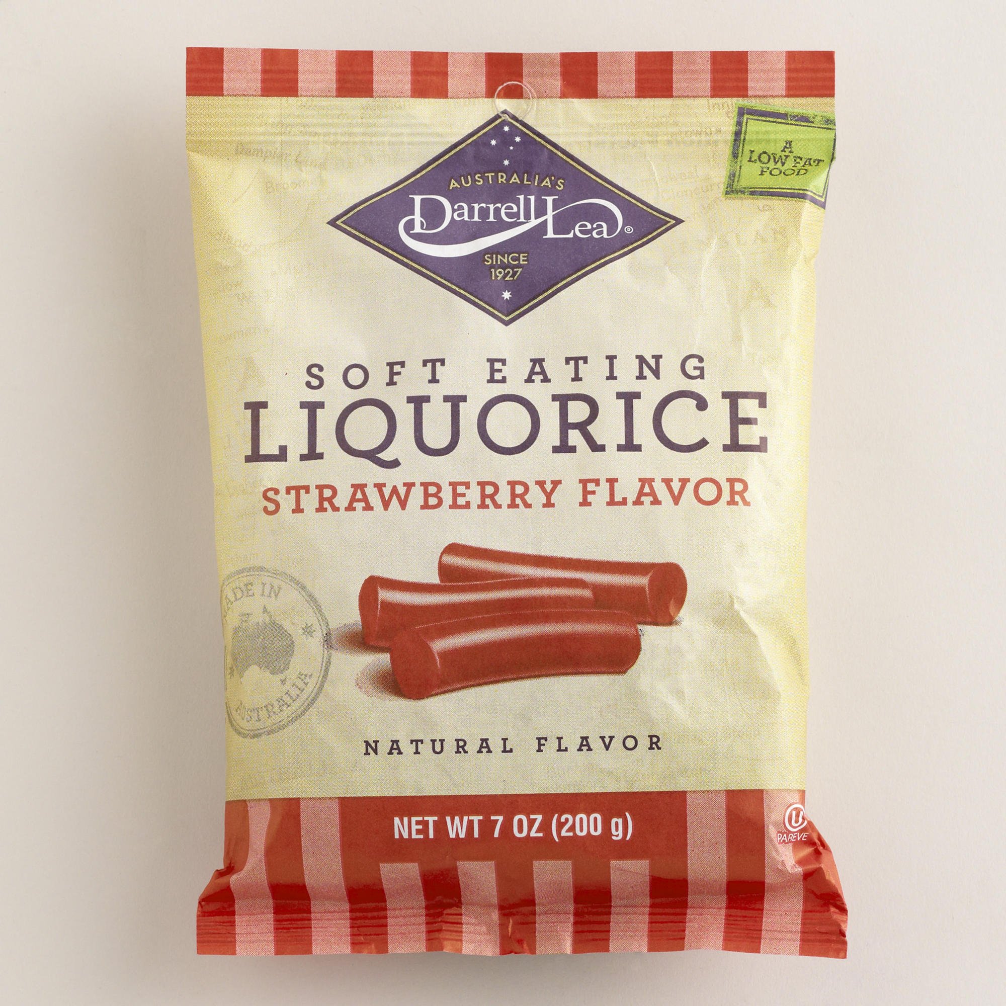 Darrell Lea Soft Eating Liquorice,Licorice Strawberry 7 oz