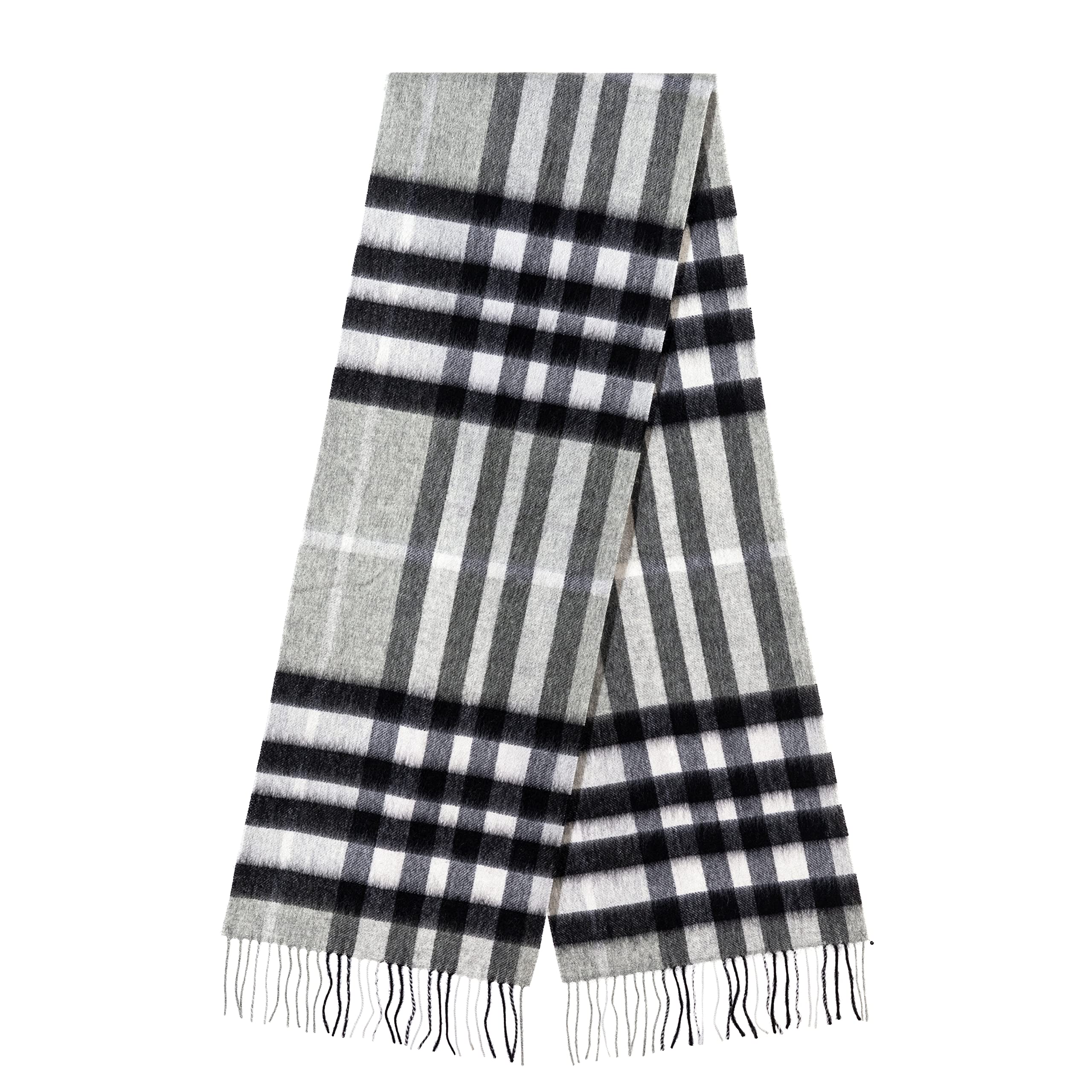 Edinburgh Cashmere Unisex Grey 100% Pure Extra Fine Lambswool Stole Big Scarf,