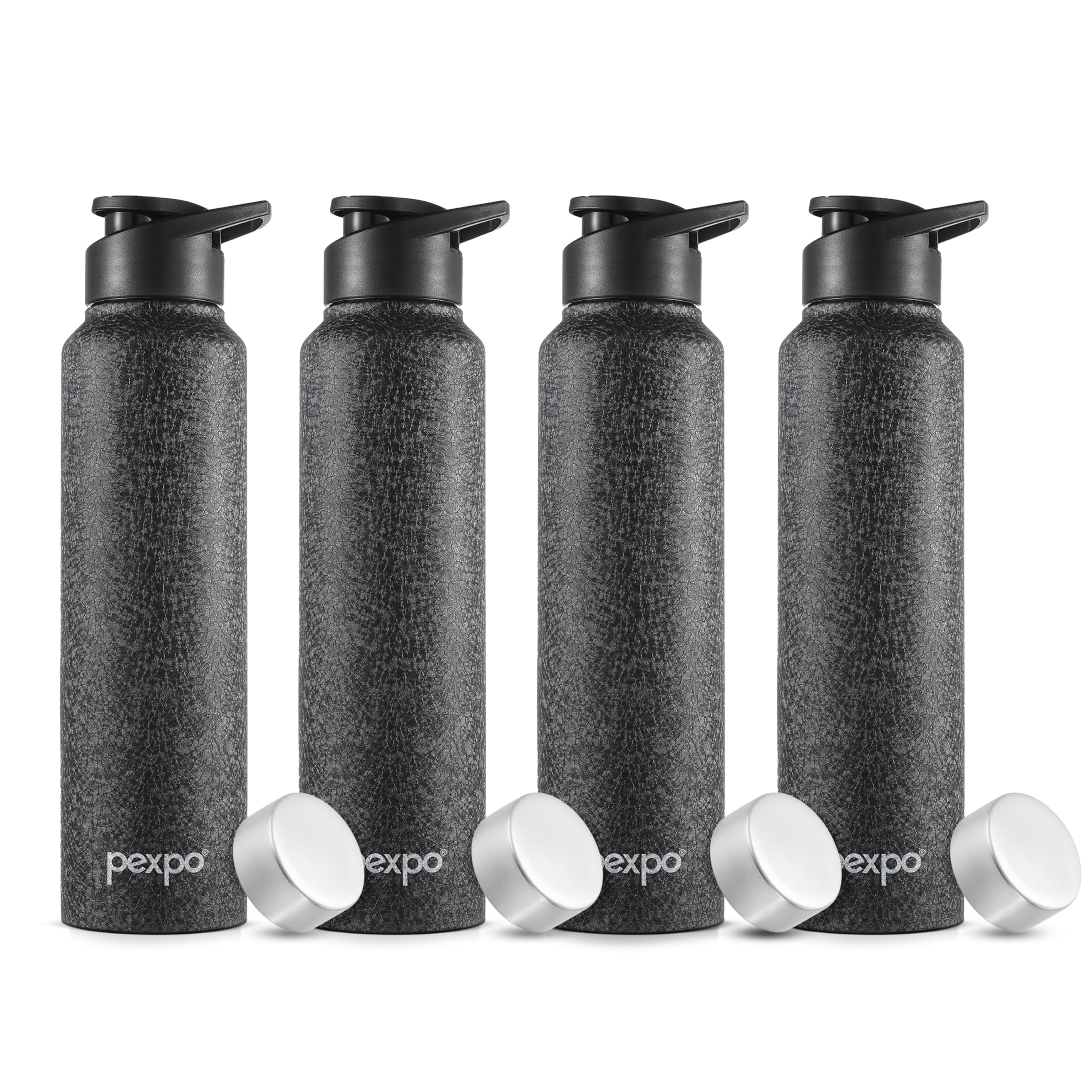 Go24 pexpo Stainless Steel Water Bottle Chromo Knight Black 950ml — Amazon image 19
