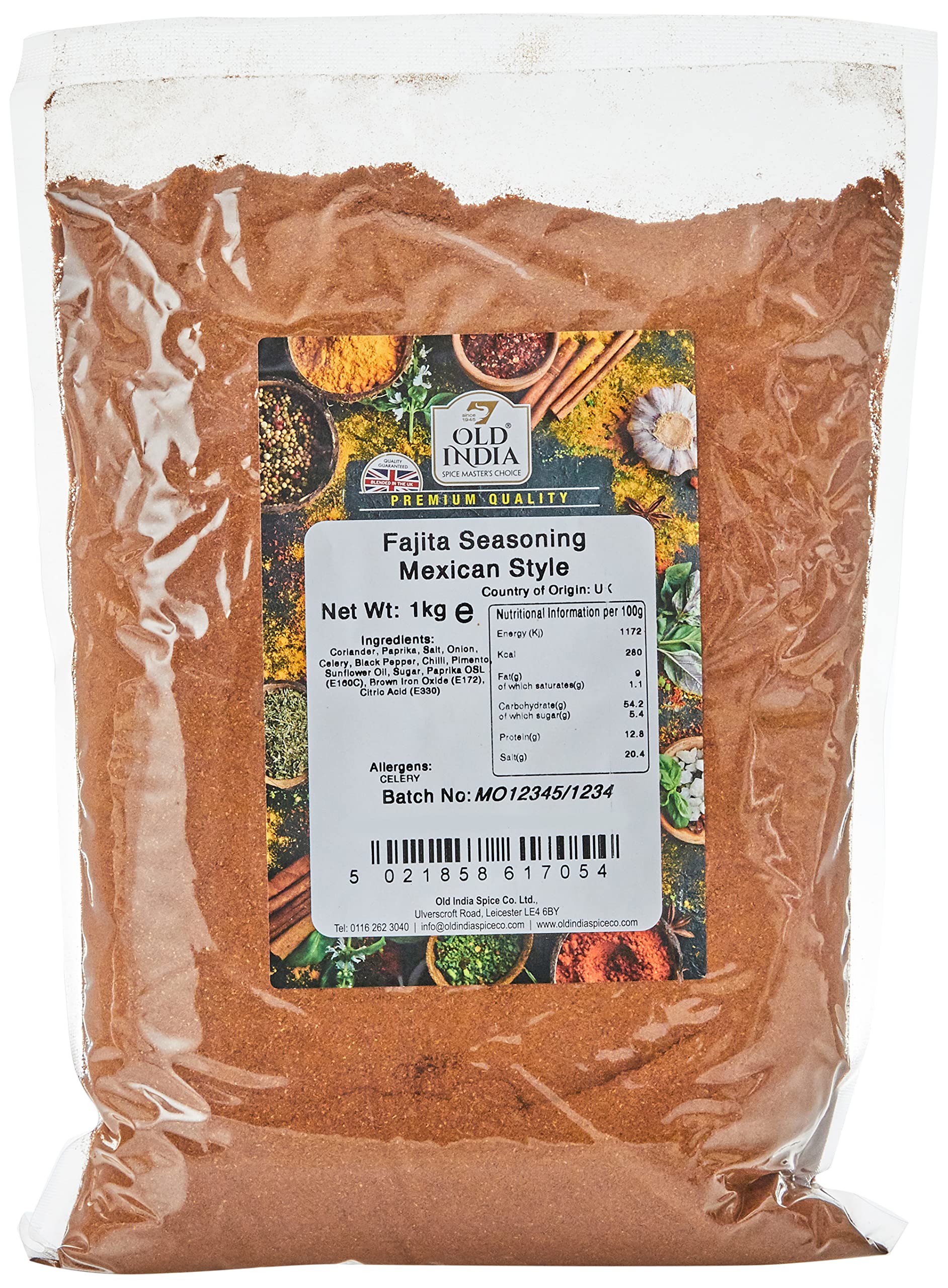 Old India Fajita Seasoning Mexican Style 1kg